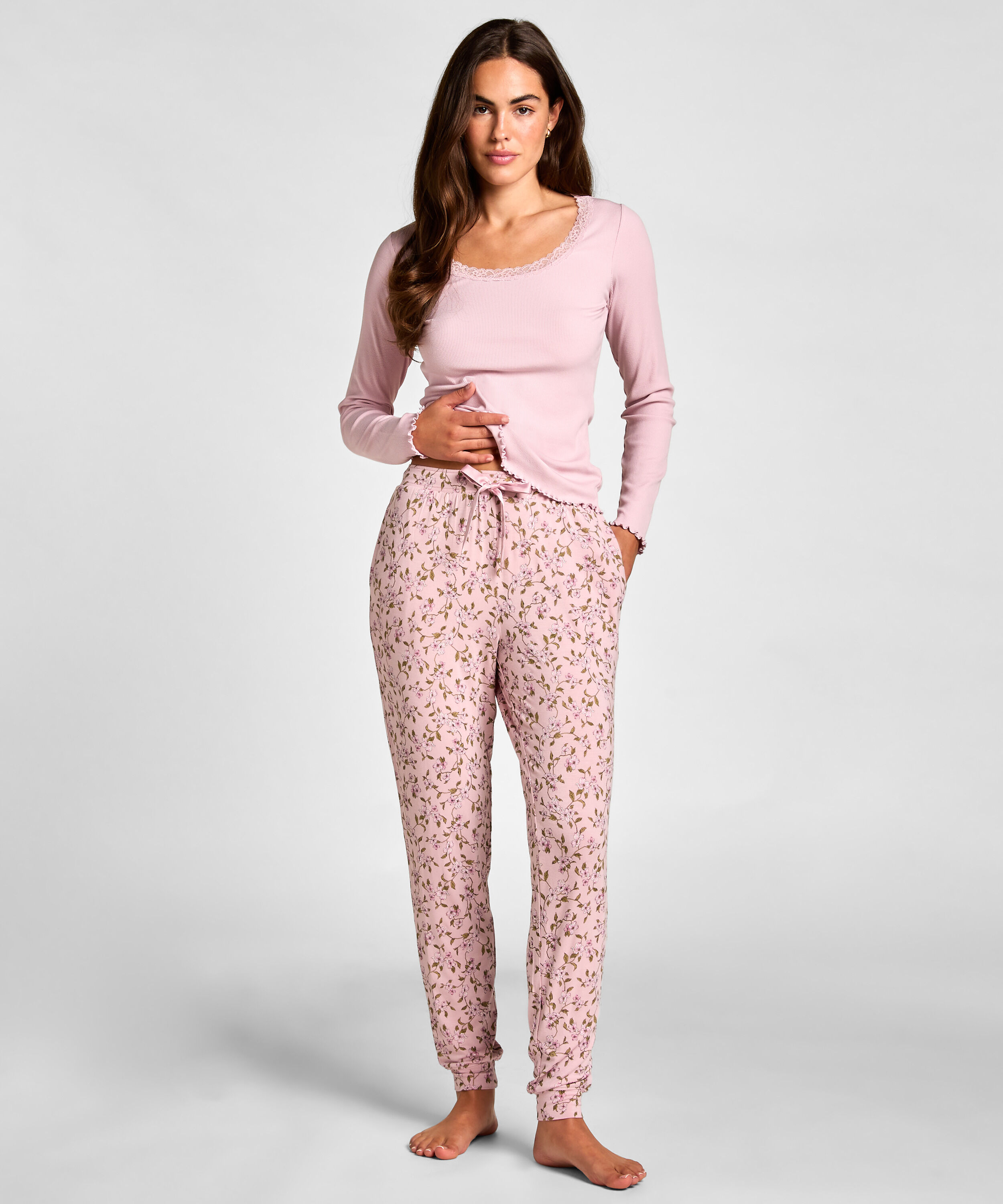 Pantalon de pyjama Jersey, Rose Pantalon de pyjama Jersey, Rose