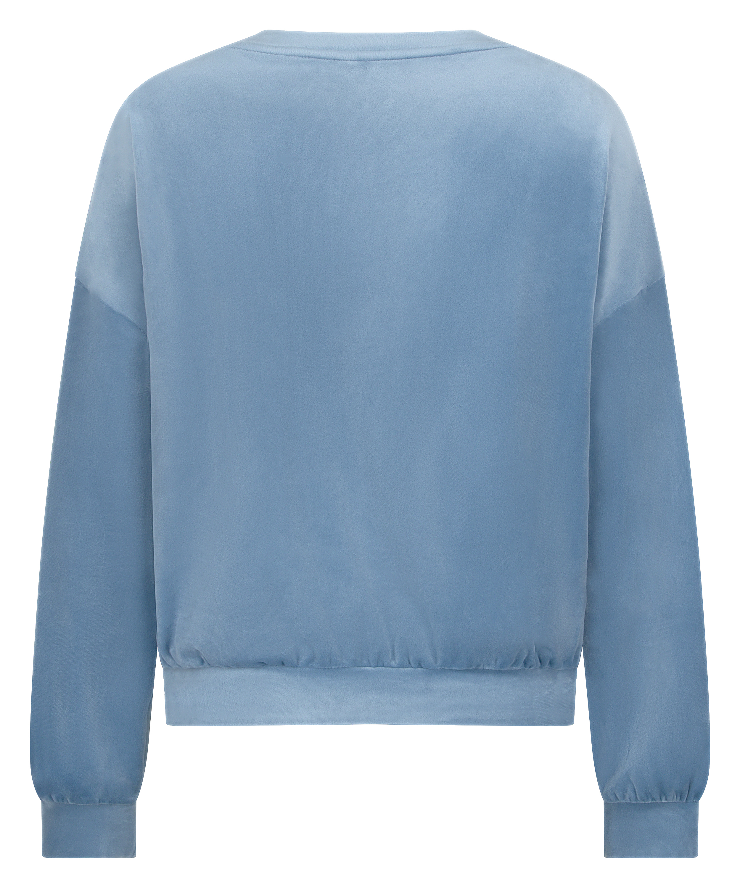 Top Velours, Bleu, main
