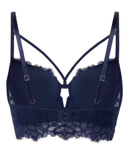 Soutien-gorge à armatures préformé longline Isabella, Bleu