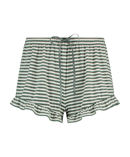 Short Velours à volants, Vert
