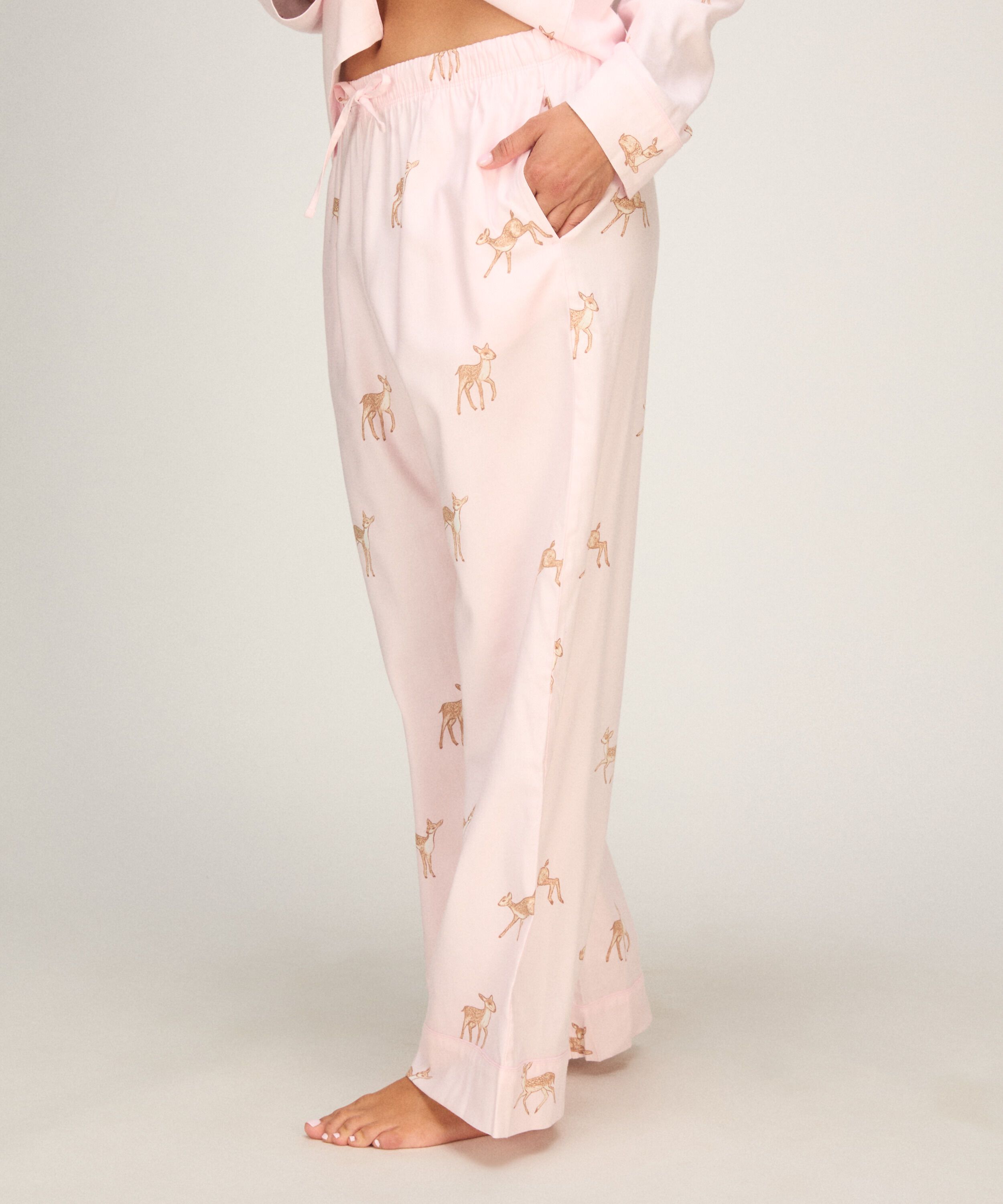 Pant Woven Deer, Rose