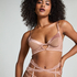 Soutien-gorge à armatures non-préformé longline Nisha, Beige