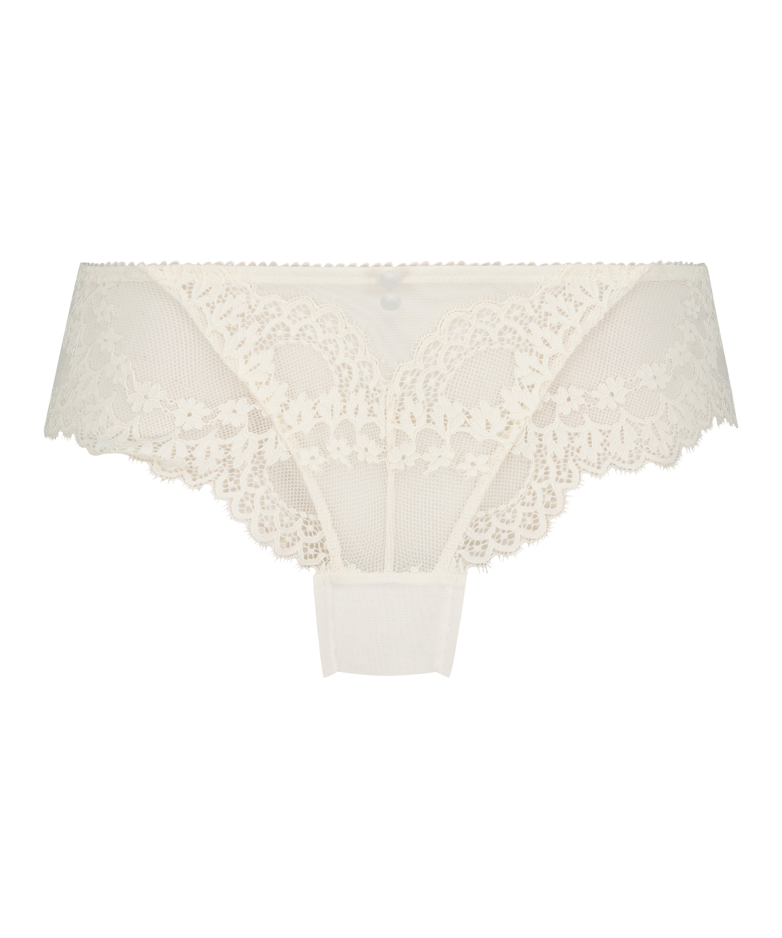 Slip brésilien Daisy, Blanc, main