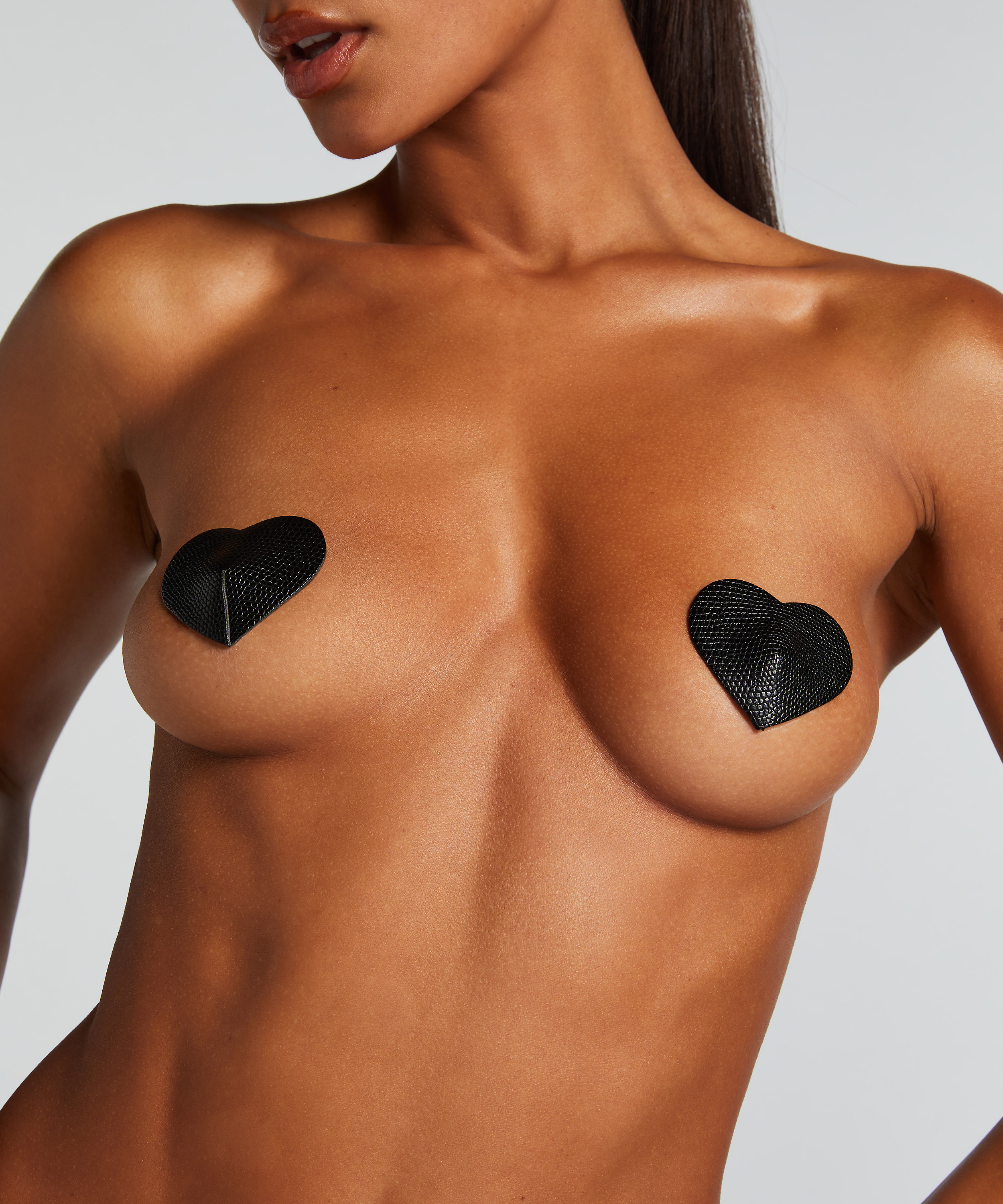 Private Cache mamelons Snake, Noir, main