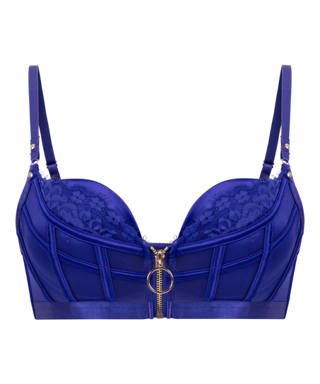 Soutien-gorge &agrave; armatures push-up pr&eacute;form&eacute; Sable, Bleu
