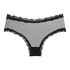Slip brésilien V-shape Mesh, Noir