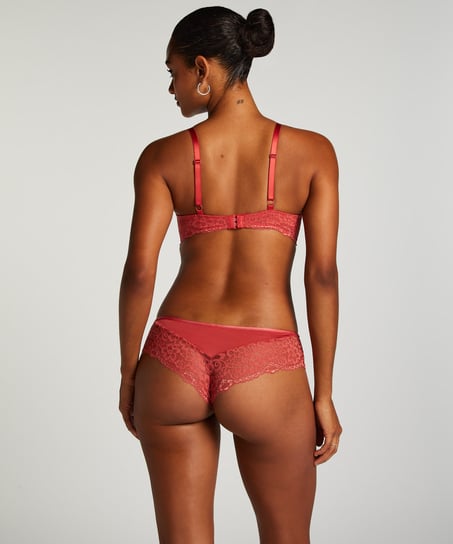 Slip br&eacute;silien Marine, Rouge