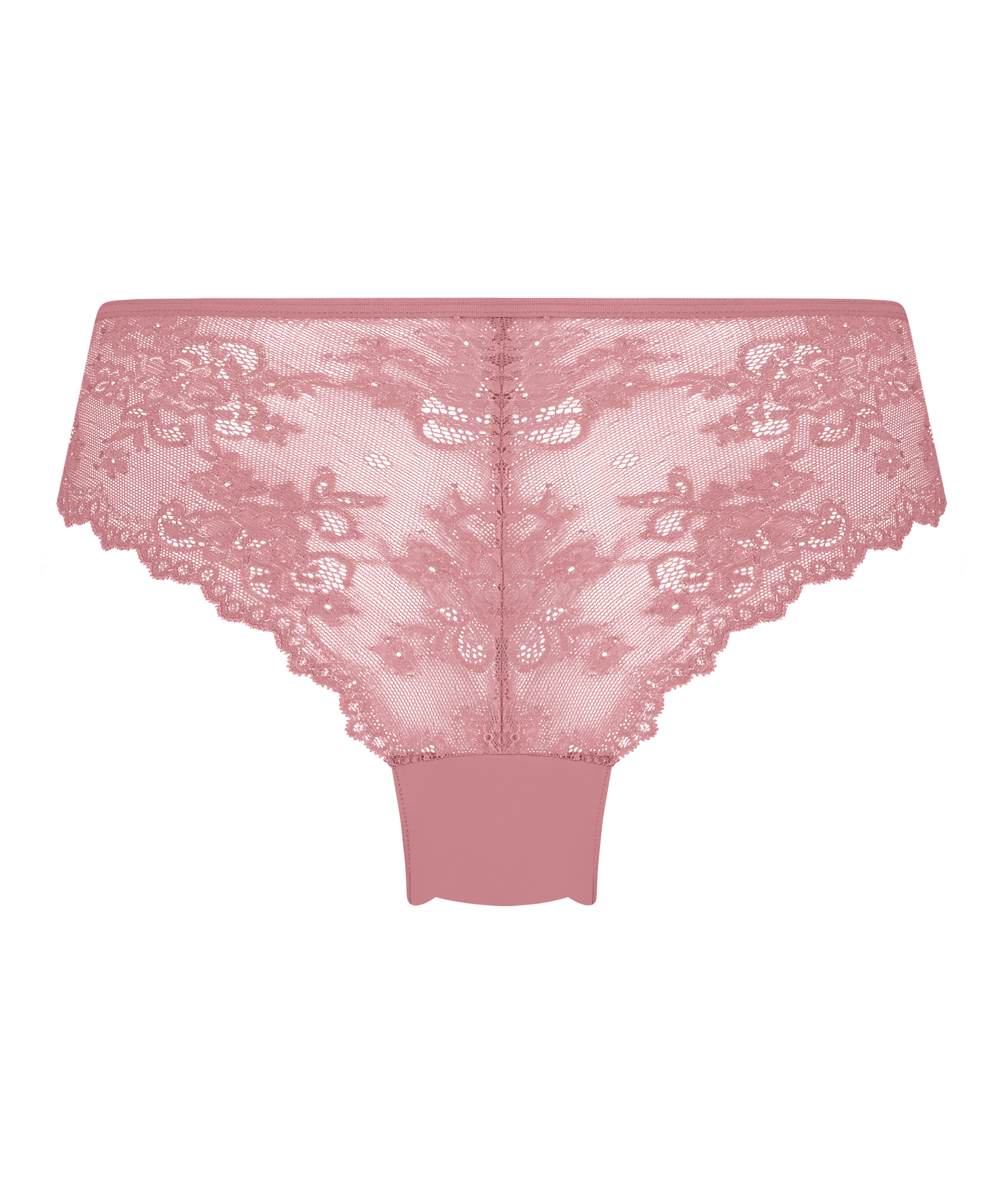 Slip brésilien iInvisible Lace Back, Rose, main