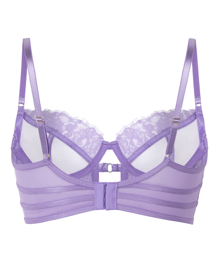 Soutien-gorge à armatures non-rembourré longline Nienke, Violet