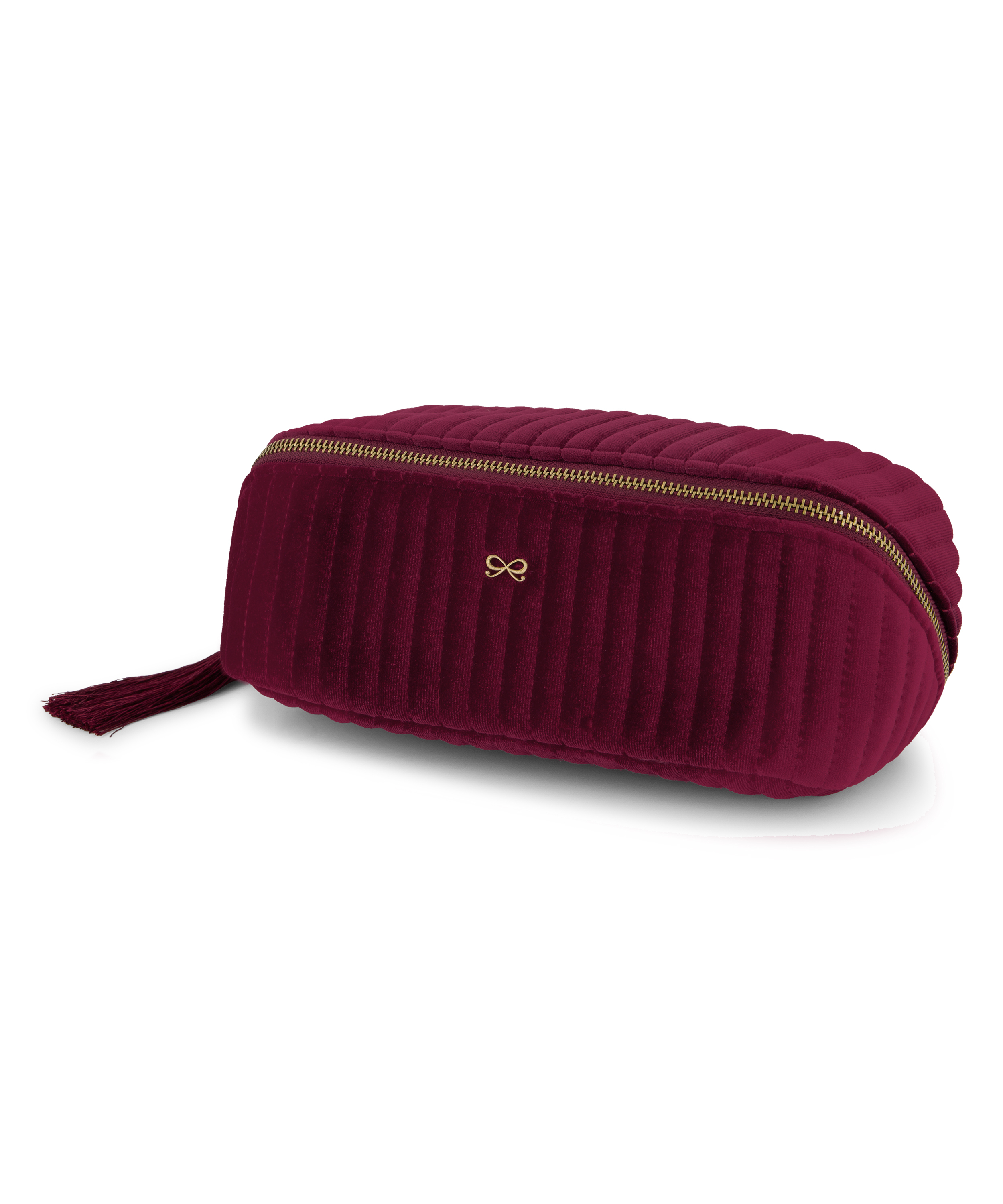 Petite trousse de maquillage Velours, Rouge, main