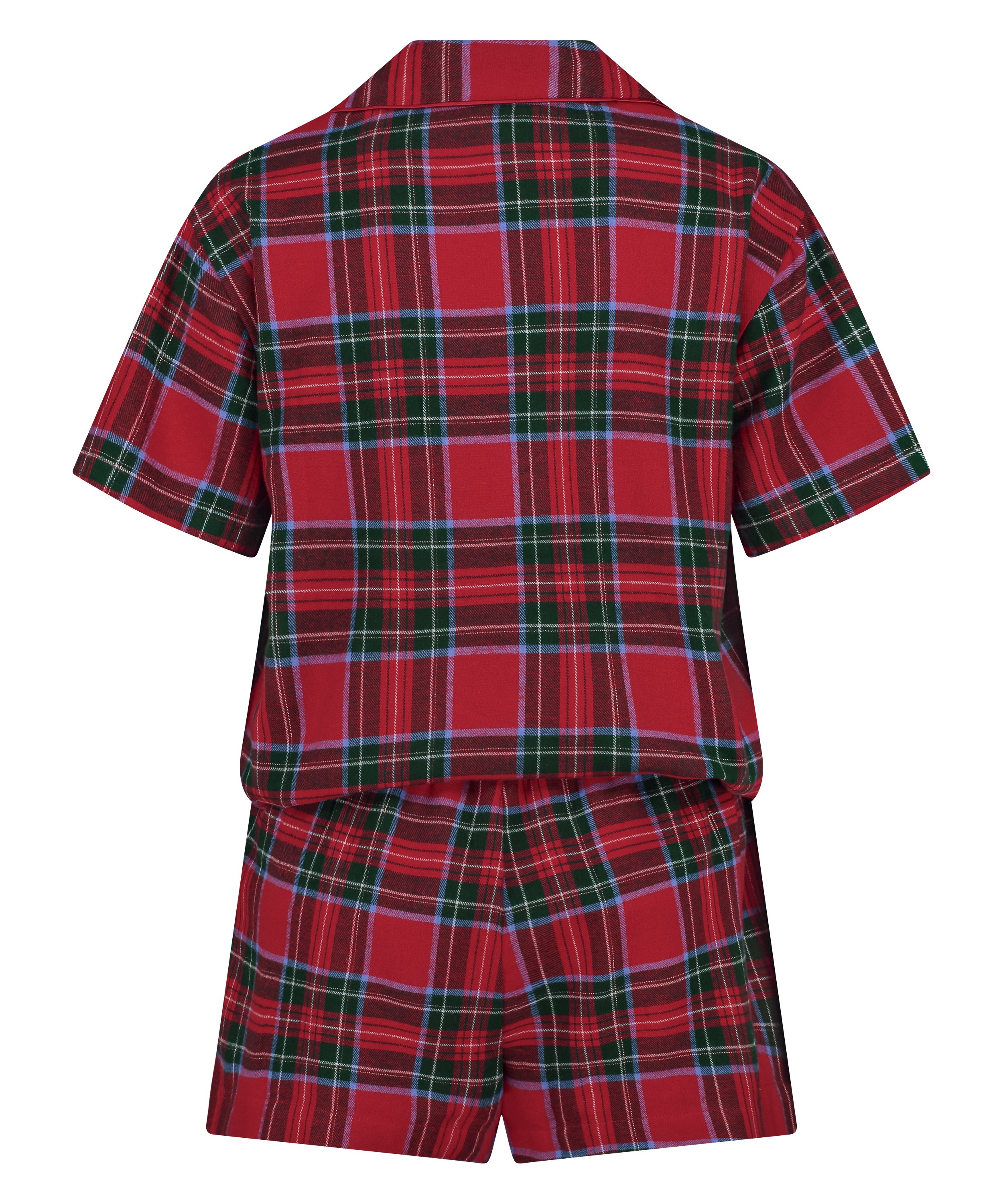 Pyjama set Twill, Rouge, main