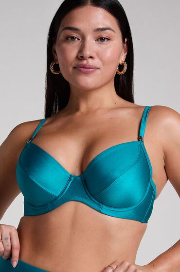 Hunkemöller Haut de bikini a armatures non preforme Aqua Vert