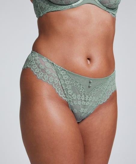 Slip br&eacute;silien Daisy, Vert