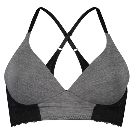 Soutien-gorge sans armatures préformé Ava, Gris