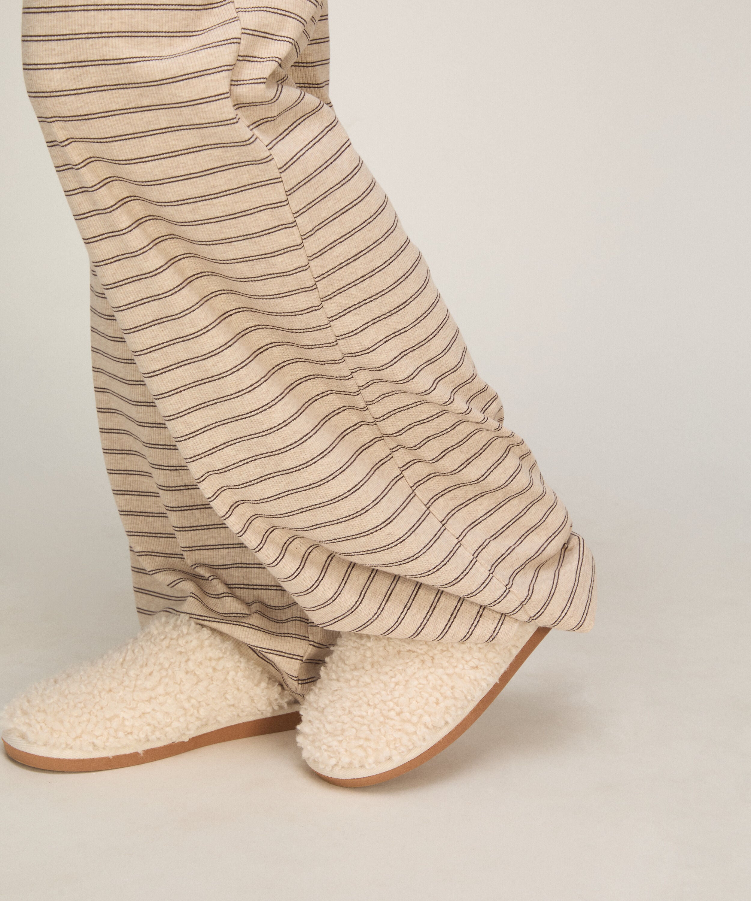 Chaussons Curly Fur, Blanc
