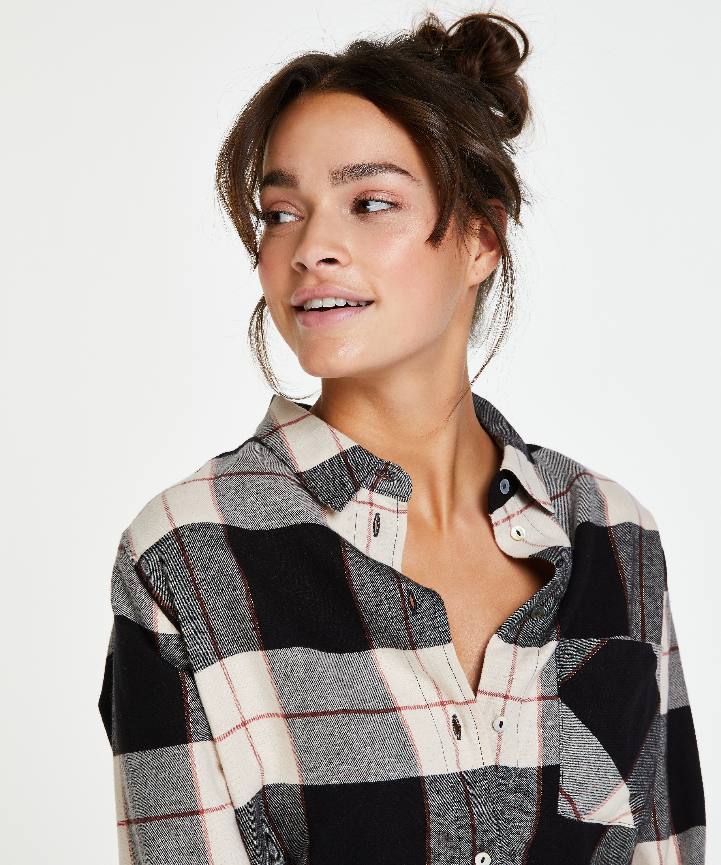 Manches longues Chemise homme, Noir, main