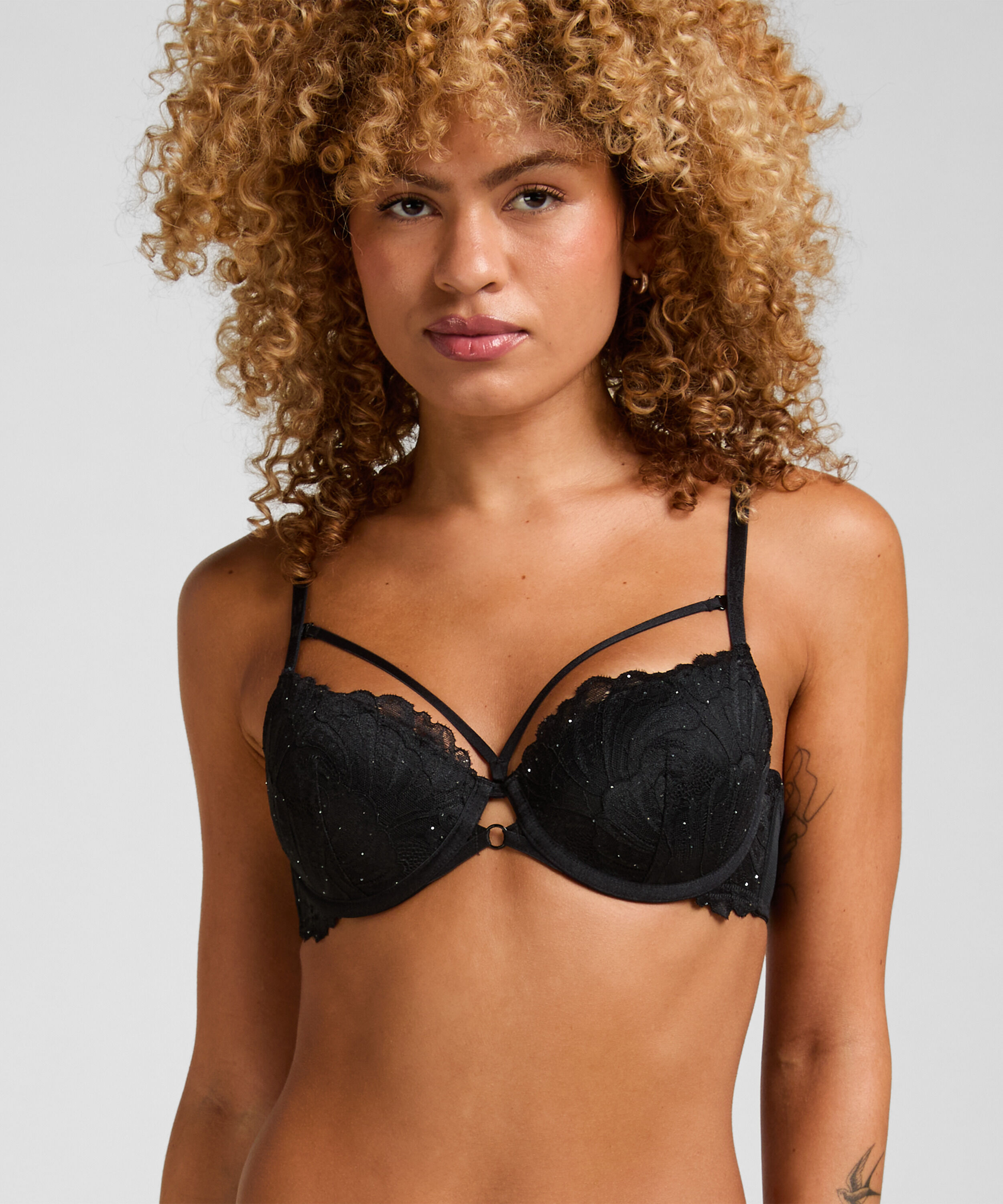 Soutien-Gorge à Armatures Rembourré Erica, Noir