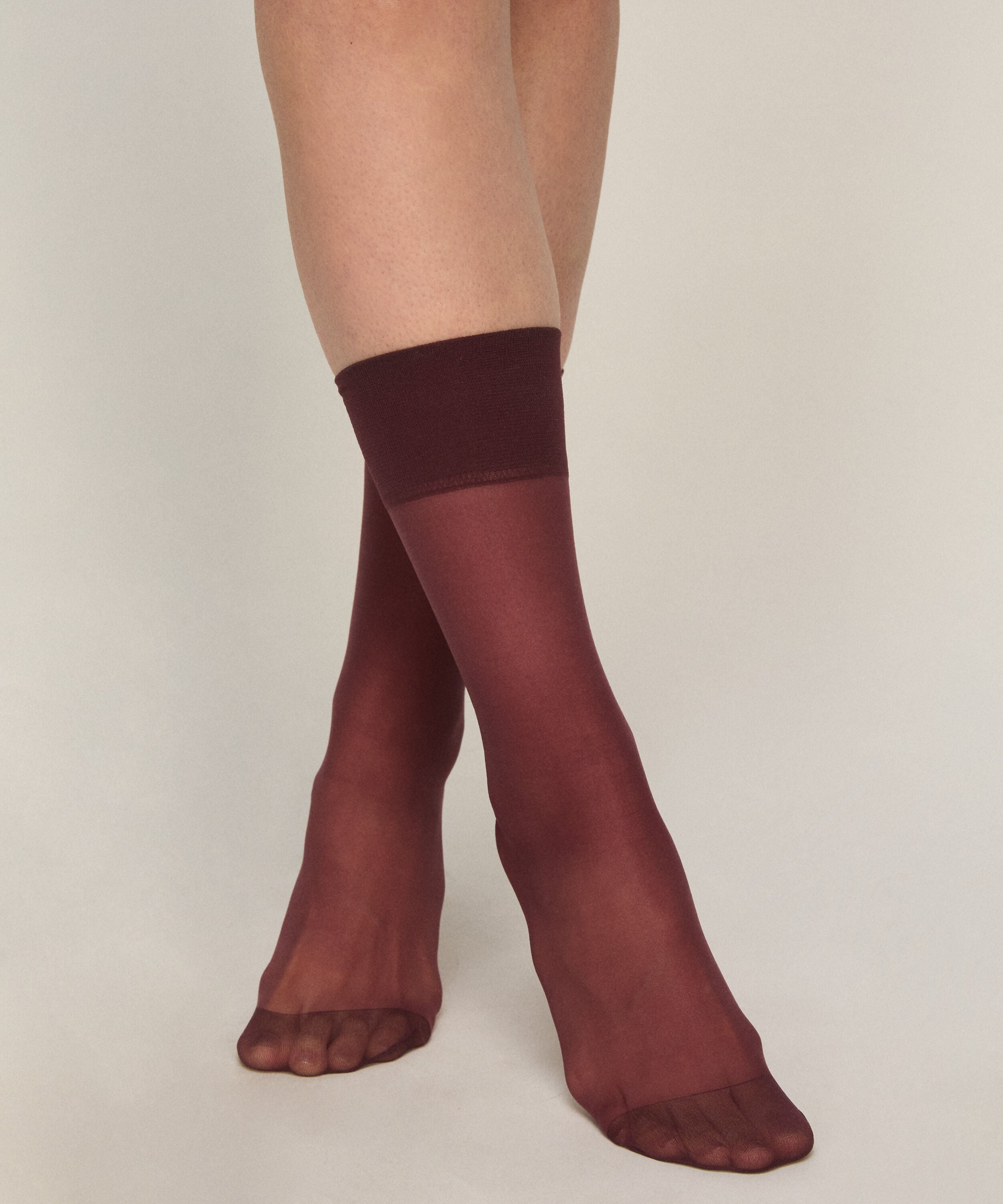 Chaussettes Sheer Back Seam, Violet Chaussettes Sheer Back Seam, Violet