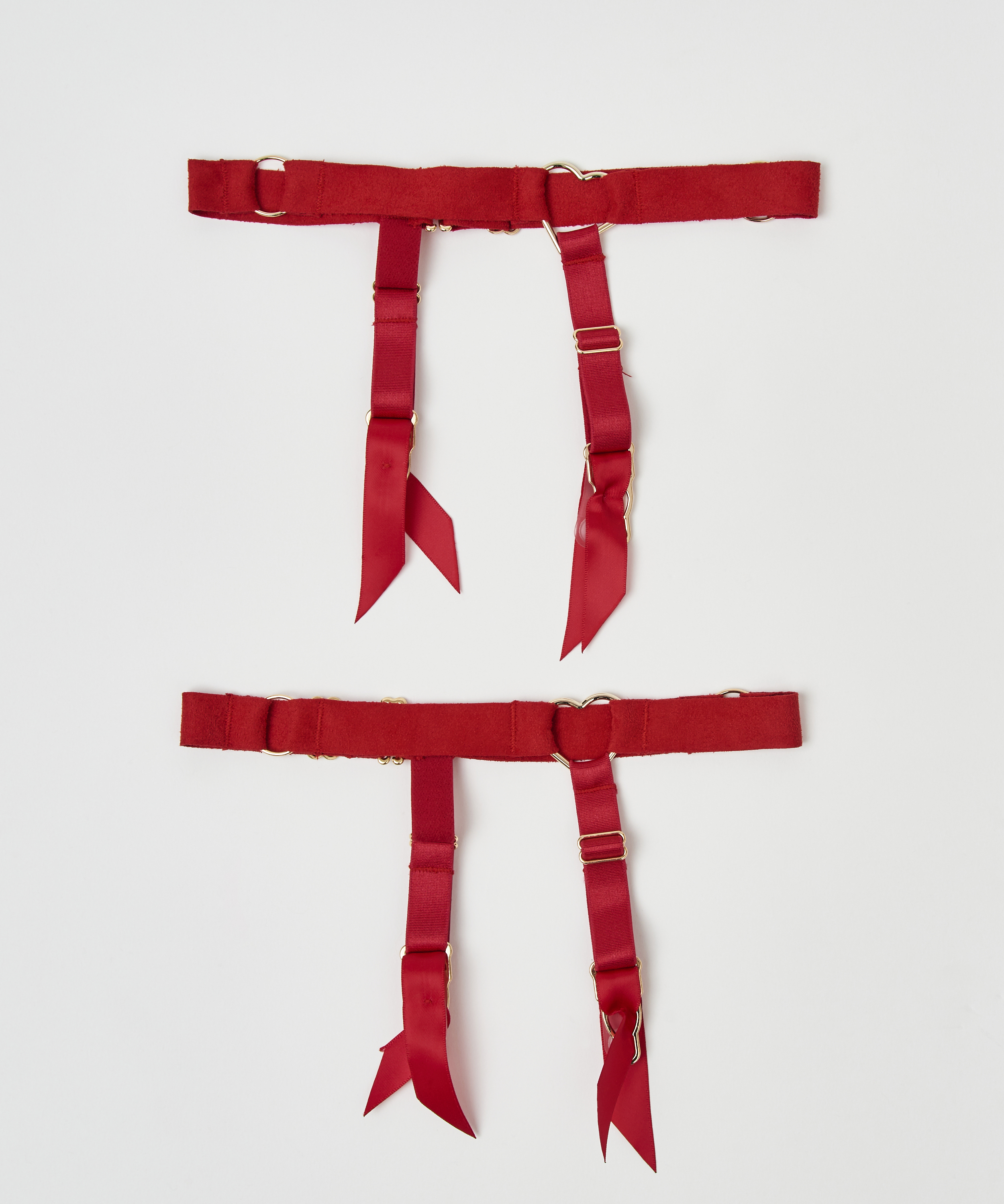 Porte-jarretelles Private Cuffs, Rouge, main