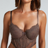 Soutien-gorge à armatures préformé longline Arabella, Marron