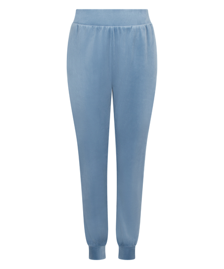 Pantalon de jogging Velours, Bleu