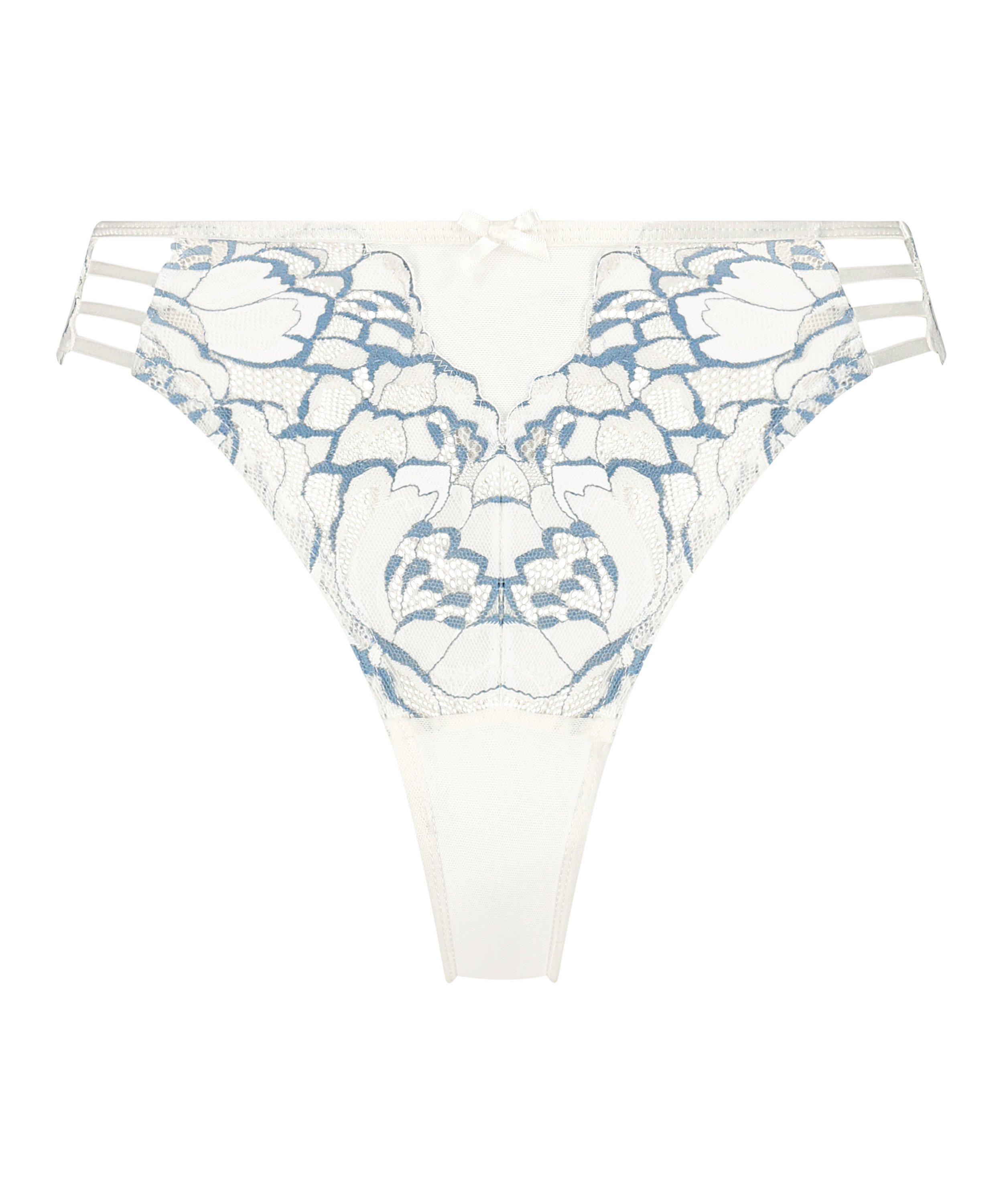 Slip brésilien Cindy, Blanc, main