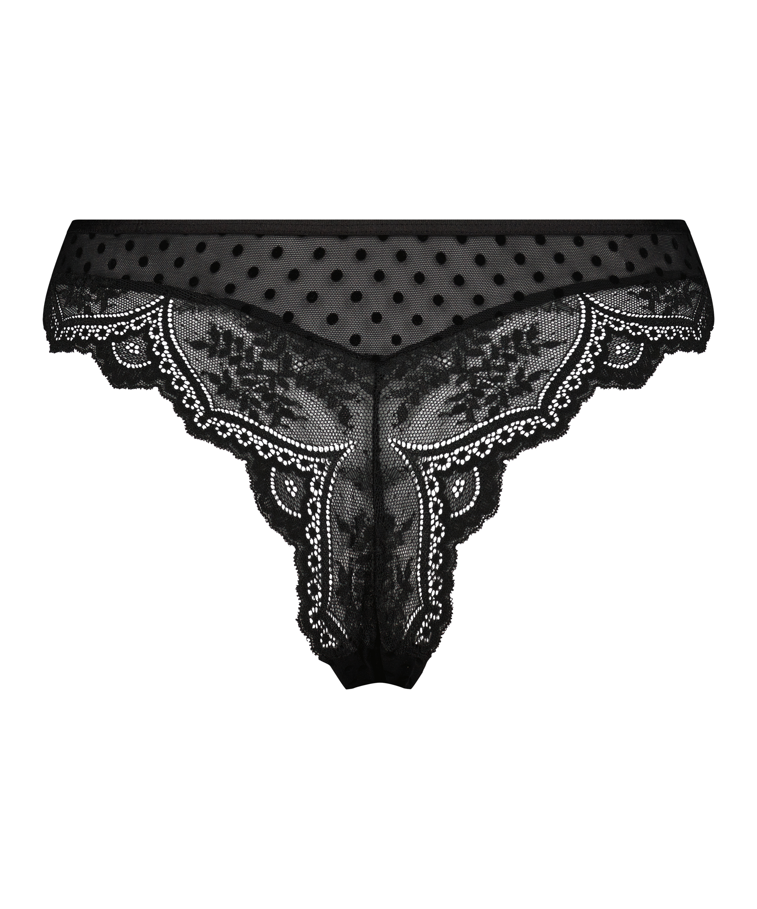 Slip brésilien Tonia, Noir, main