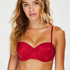Haut de maillot de bain push-up rembourré à armatures Lola, Rouge