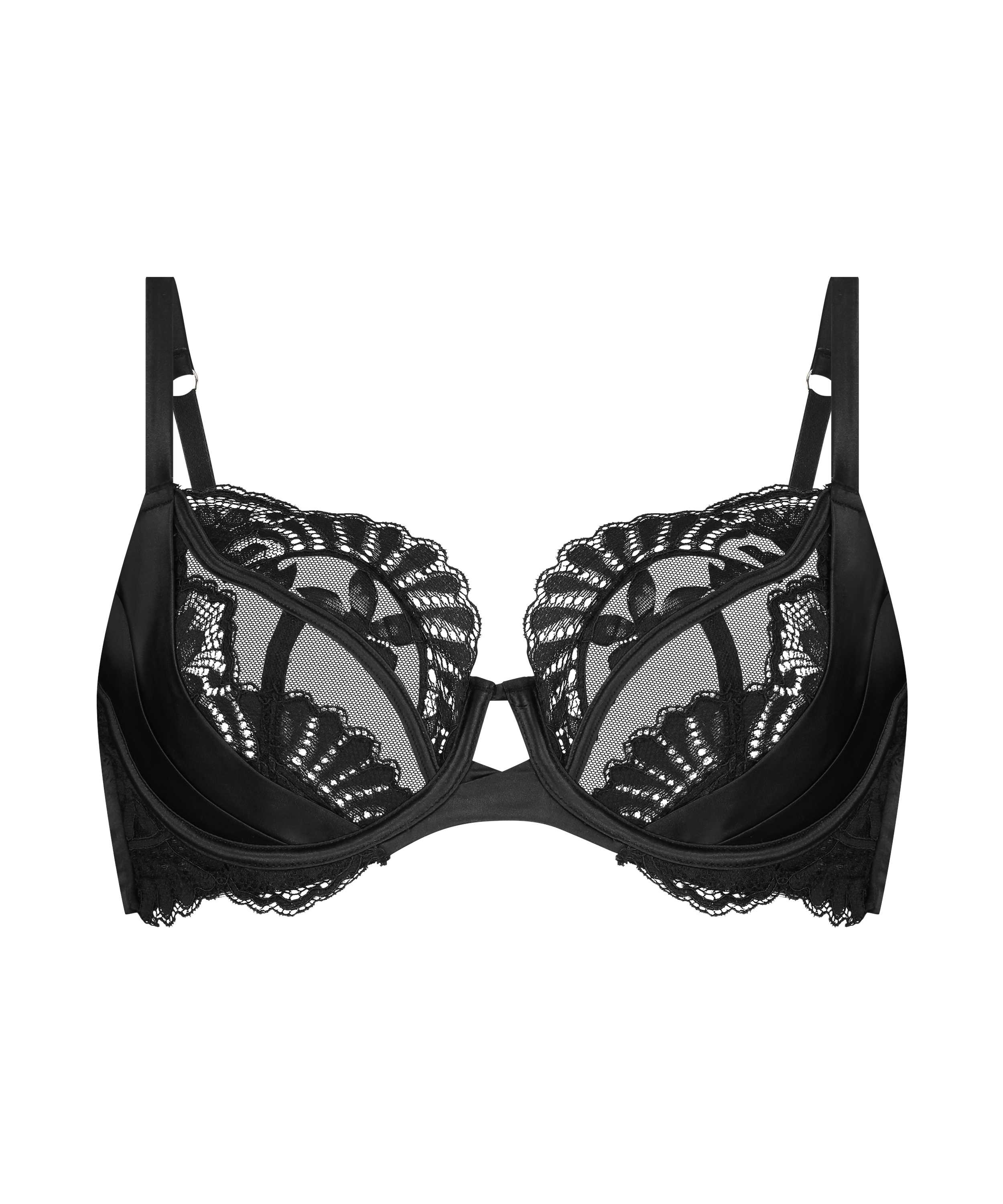 Soutien-gorge à armatures non-préformé Almendra, Noir, main