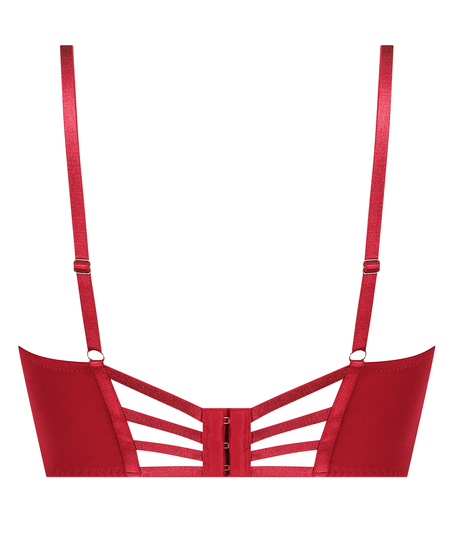 Soutien-gorge à armatures longline push-up préformé Charlotta, Rouge