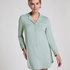 Robe-chemise à manches longues en jersey Essential, Vert
