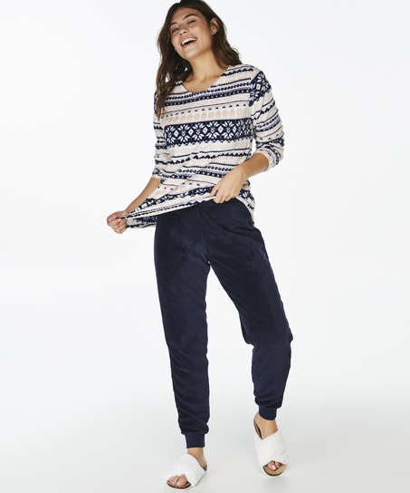 PJ Fleece Fairisle, Rose