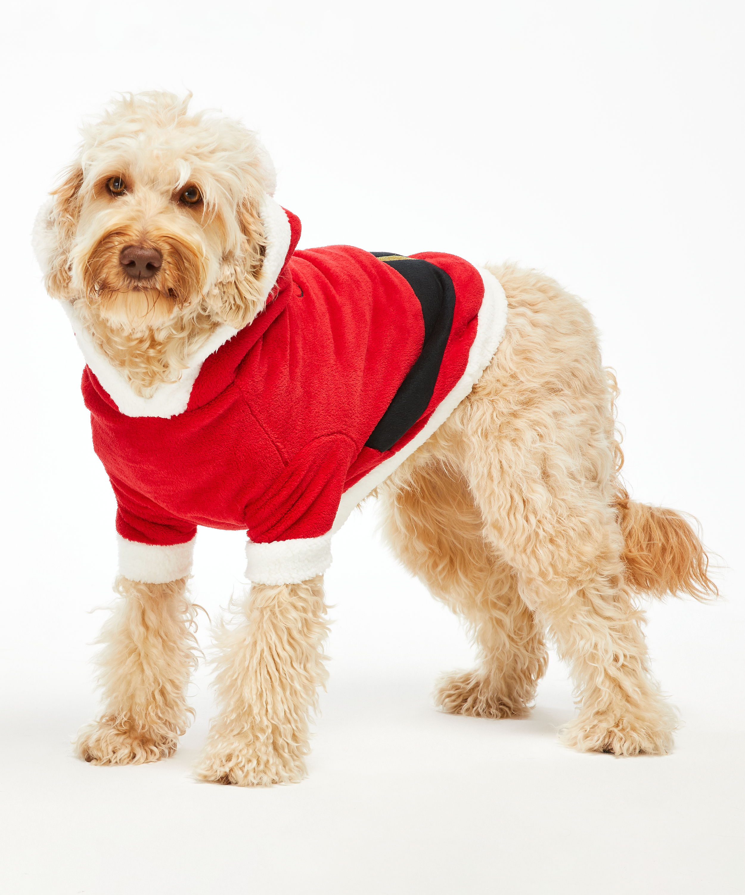 Onesie chiens en polaire, Rouge, main