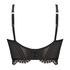 Soutien-gorge non-rembourré à armatures préformé longline Jamie, Noir