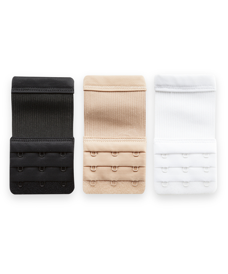 Lot de 3 extensions pour soutien-gorge, Blanc