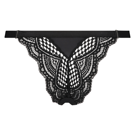 Tanga string Duckie, Noir