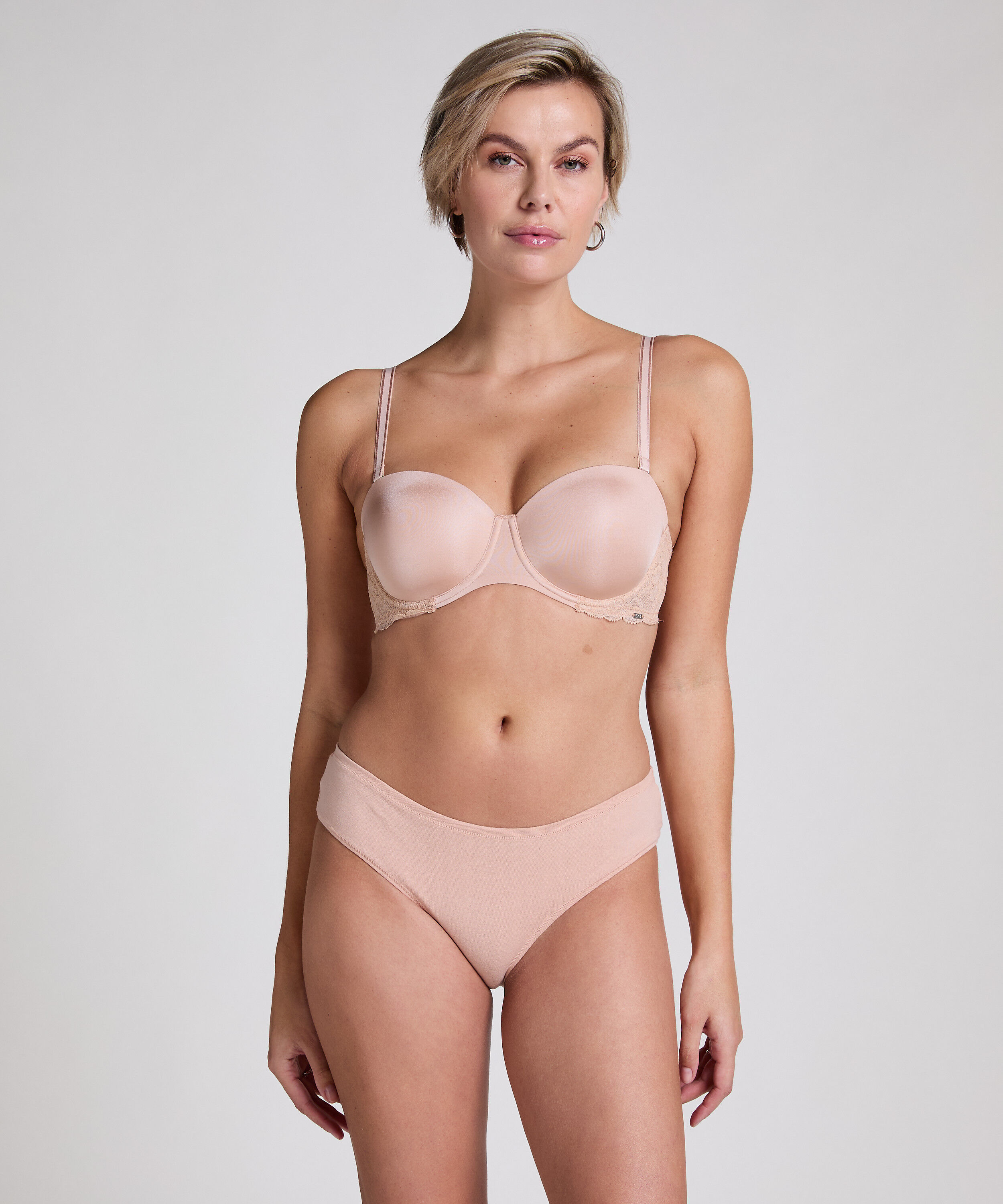 Slip Brésilien en Coton Kira, Beige Slip Brésilien en Coton Kira, Beige