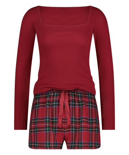 Pyjama set Twill, Rouge