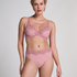 Slip taille haute Diva, Rose