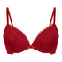 Soutien-gorge push-up à armatures préformé Teddy, Rouge