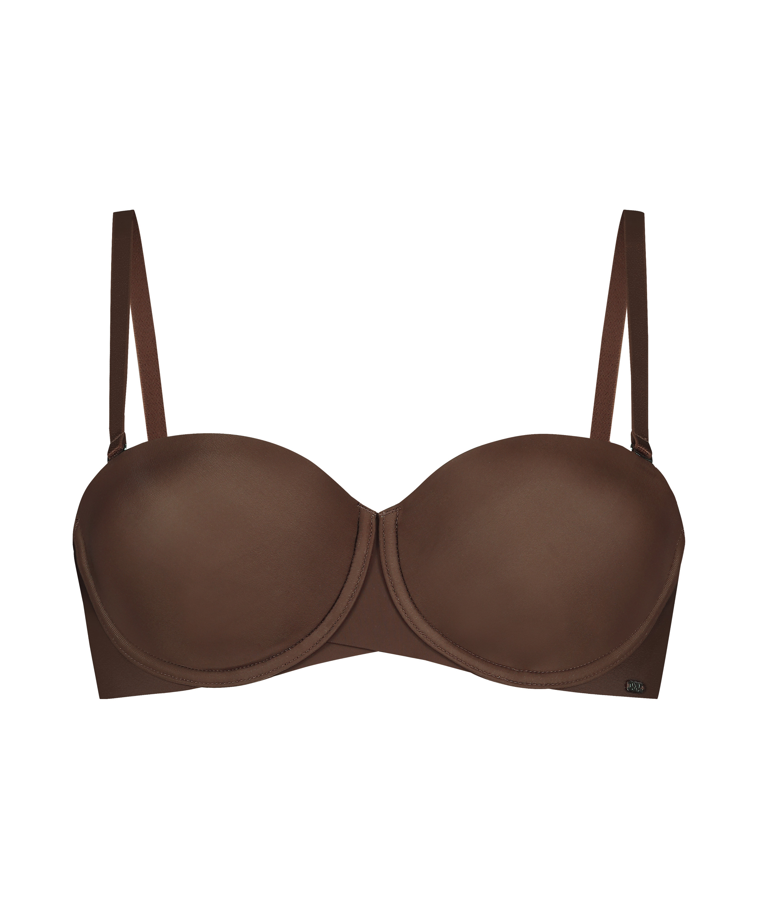 Soutien-gorge à armatures préformé sans bretelles Jane, Marron, main