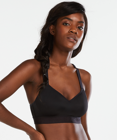 HKMX Soutien-gorge de sport The All Star Maintien niveau 2, Noir