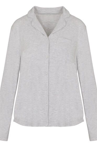 Hunkemöller Veste à manches longues en jersey Essential Gris Hunkemöller Veste à manches longues en jersey Essential Gris
