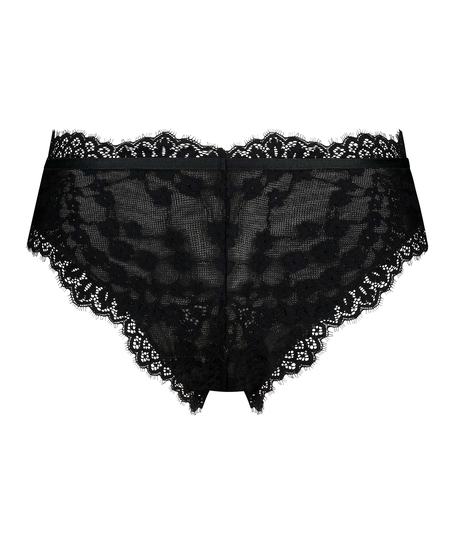 Slip brésilien Daisy, Noir