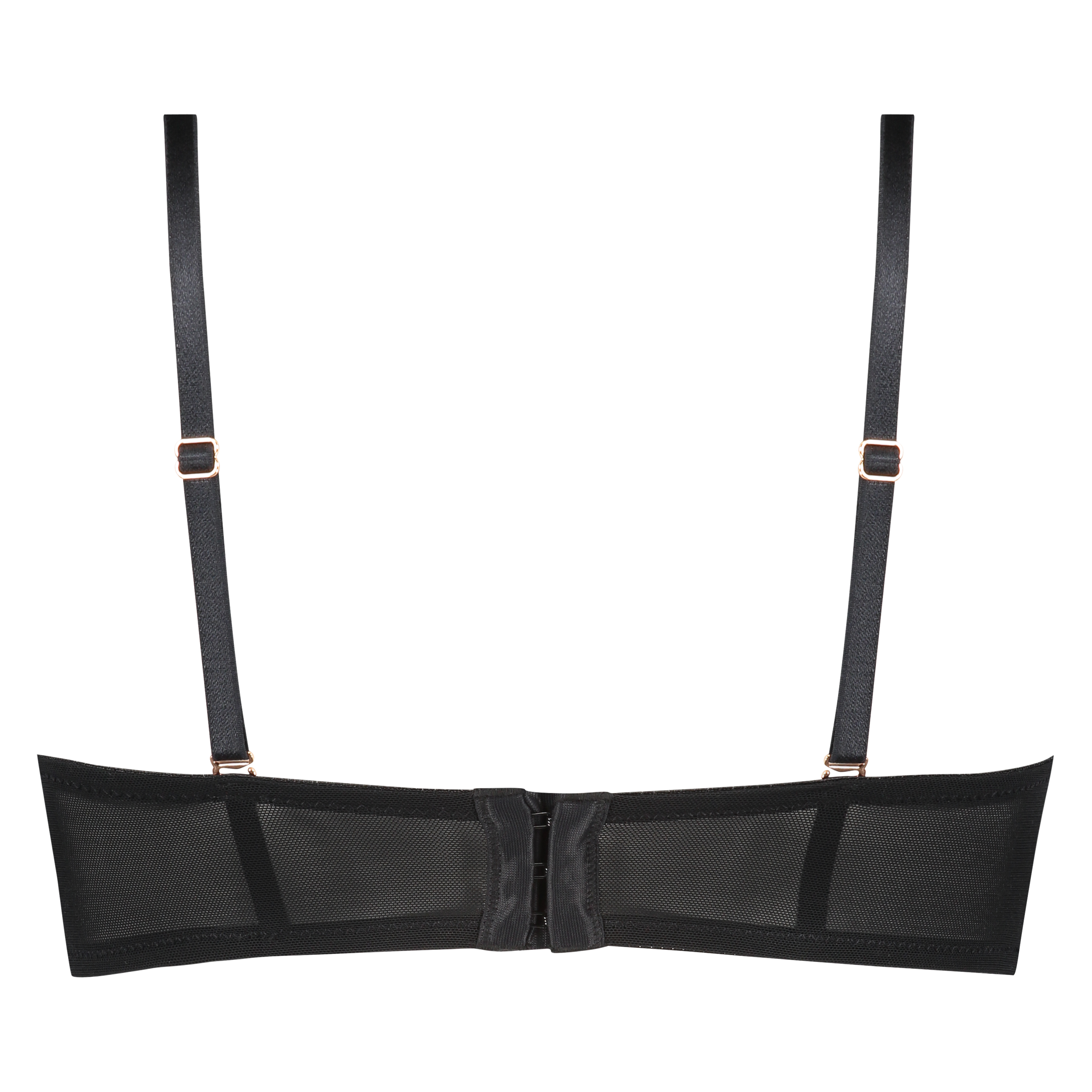 Soutien-gorge à armatures préformé bretelles amovibles Mara, Noir, main