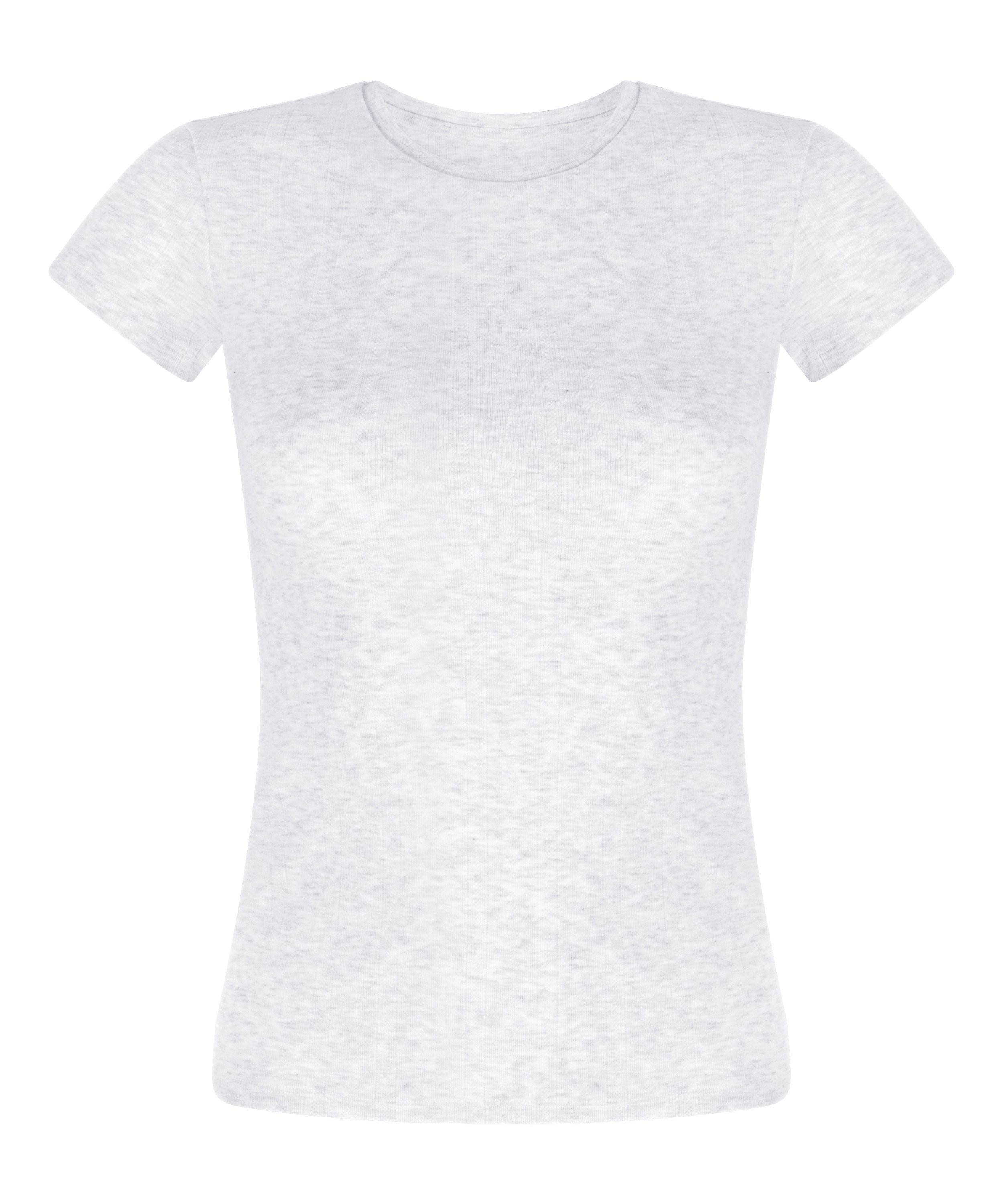 Top Pointelle, Gris, main