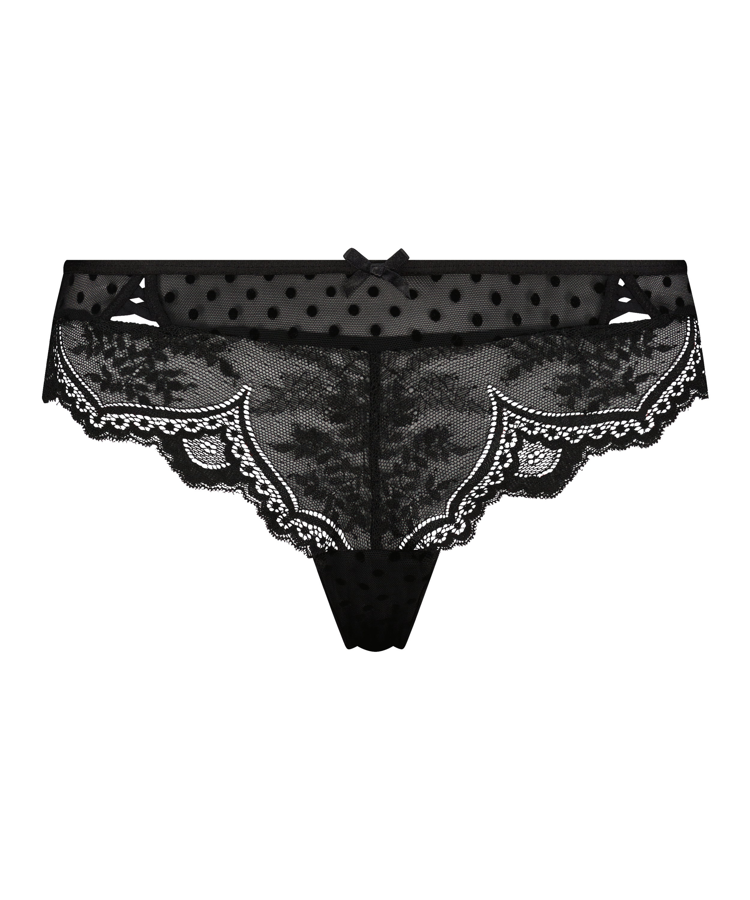 Slip brésilien Tonia, Noir, main