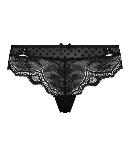 Slip brésilien Tonia, Noir