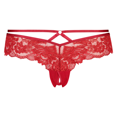 Slip brésilien ouvert Sosha, Rouge