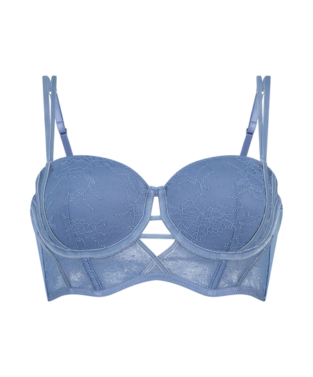 Soutien-gorge à armatures préformé sans bretelles Molly, Bleu